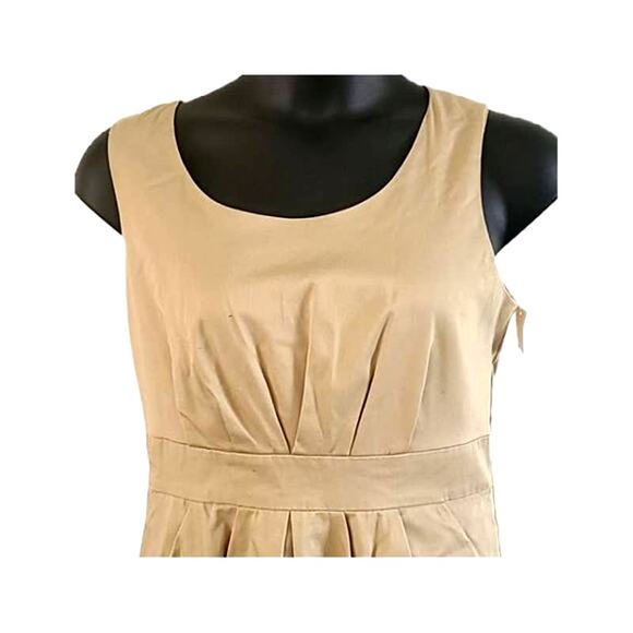 Mossimo Women's Sleeveless Khaki A-Line Dress Size 14 NWOT Casual Career Wear - Picture 8 of 8